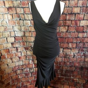 Body Central Black Sleeveless V Neck Dress